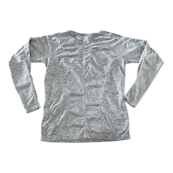 #104 Athleta gray long sleeve tee, size M - Picture 2 of 2